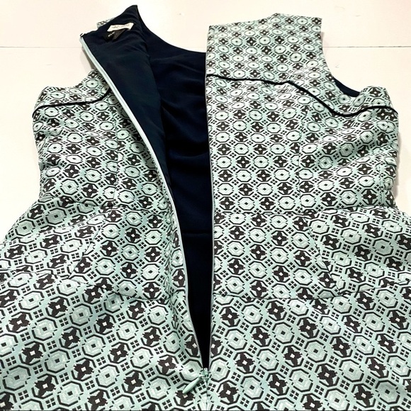 Club Monaco Mint Blue Sleeveless Dress Sz 0 Skater Fit Flare Summer Vacation - Picture 6 of 11